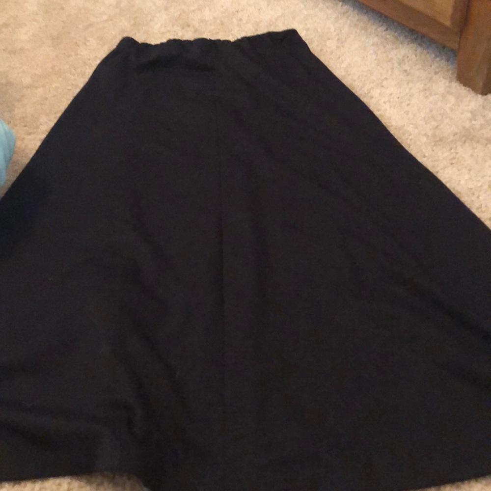 Black maxi skirt